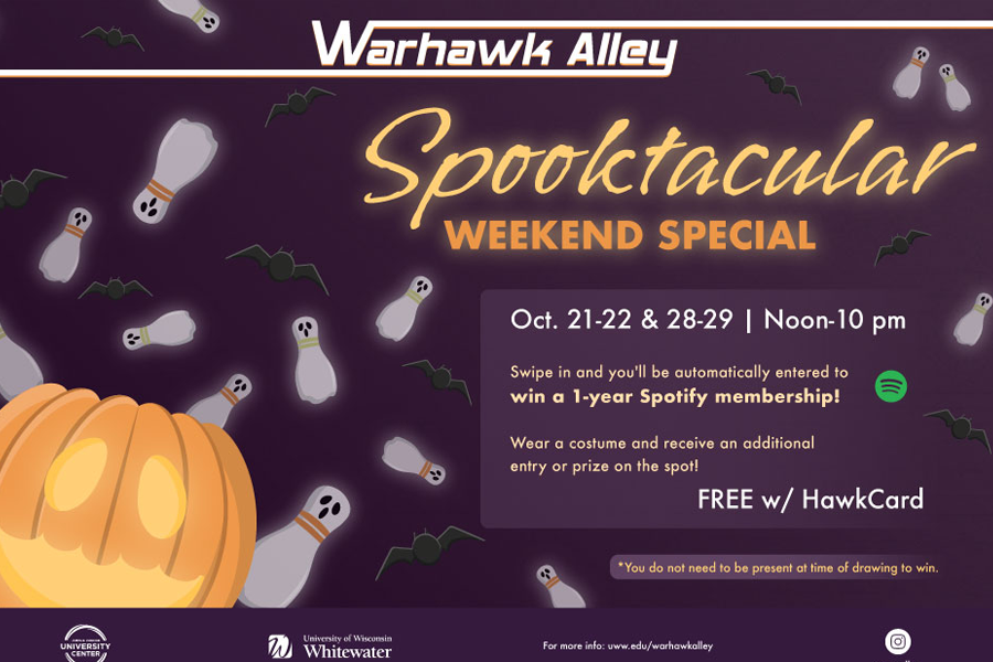 Sppoktacular weekend special graphic.